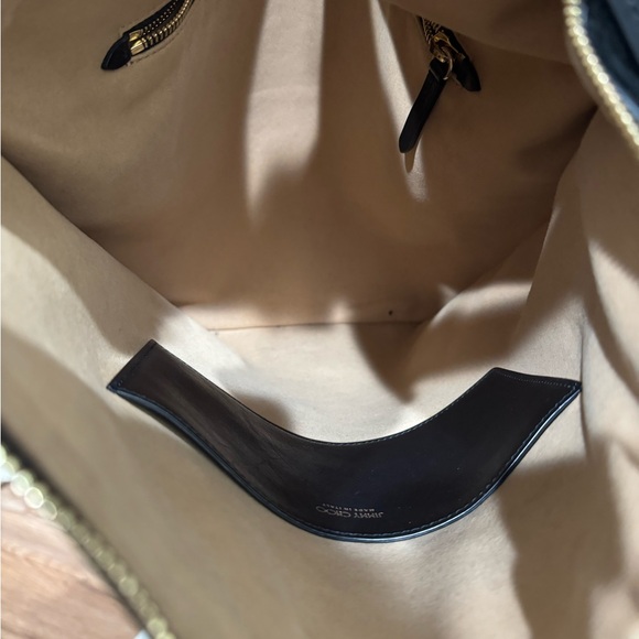 Jimmy Choo Sleek Black Leather Hobo - Picture 12 of 12